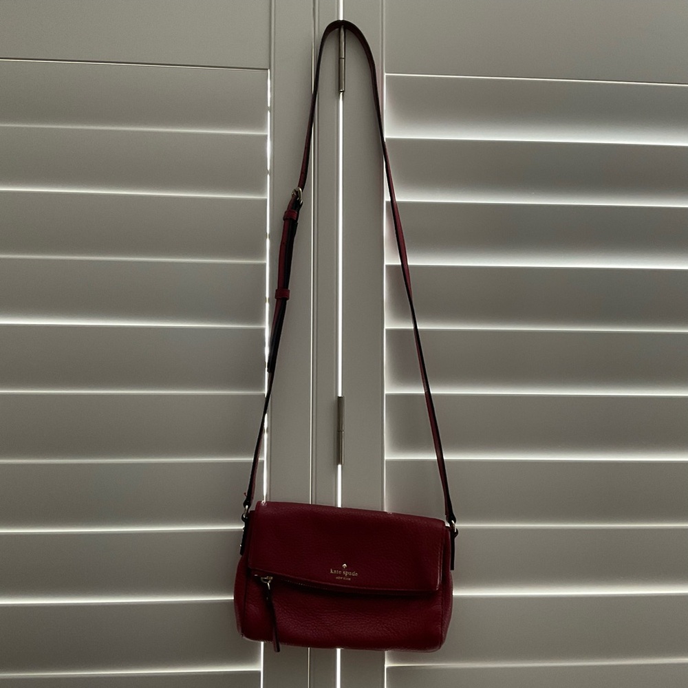 Kate Spade Burgundy Crossbody Bag